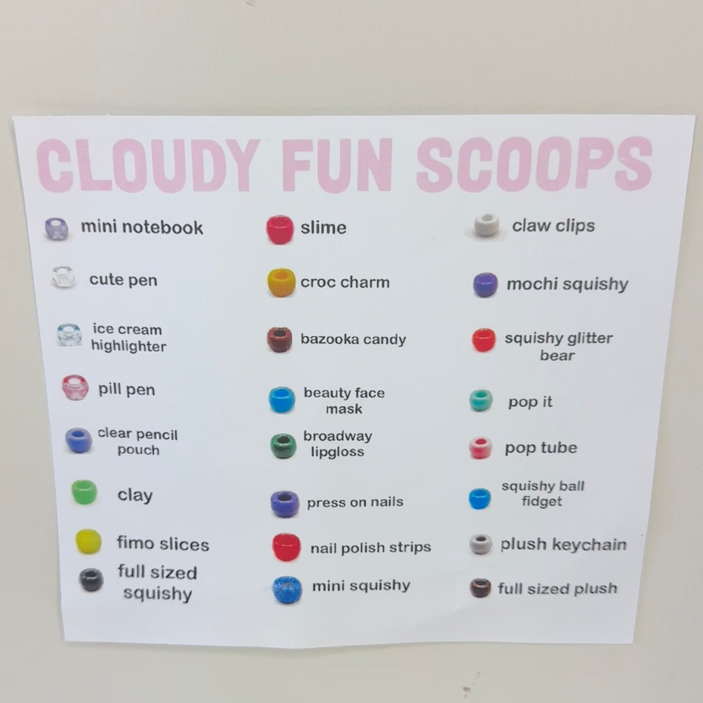 CLOUDY FUN SCOOPS