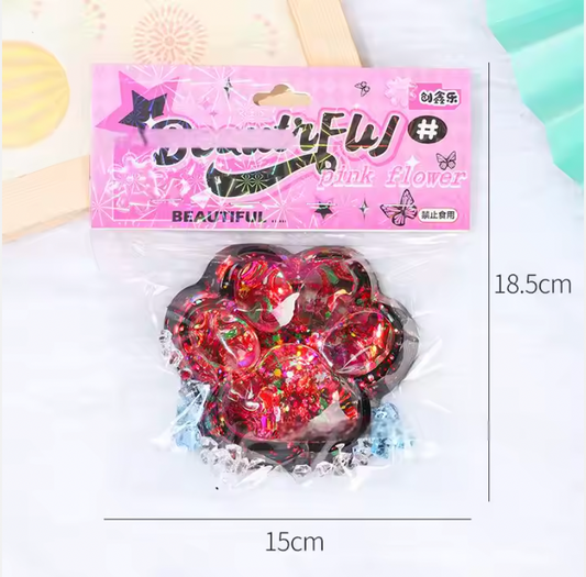 Paw Neon Glitter Taba Squishy