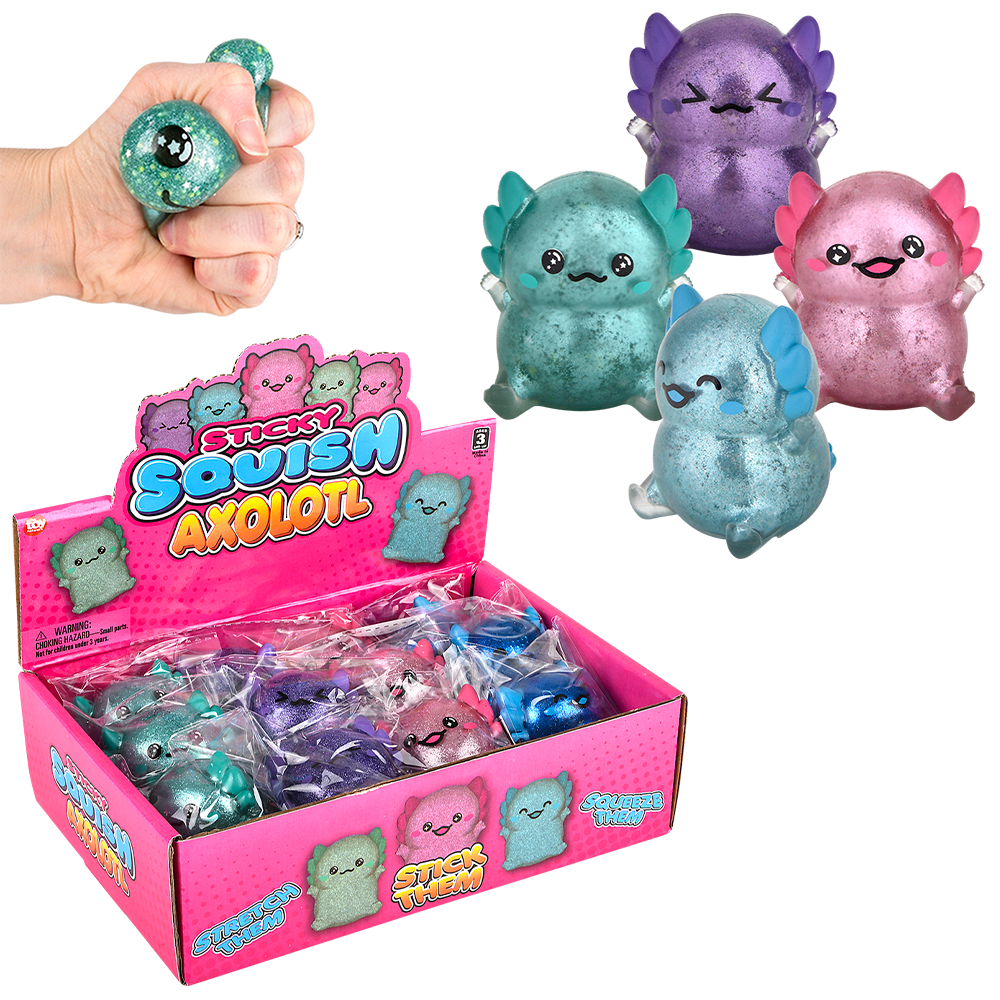 Glitter Axolotl Sugar Squishy