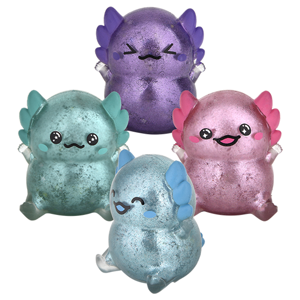 Glitter Axolotl Sugar Squishy