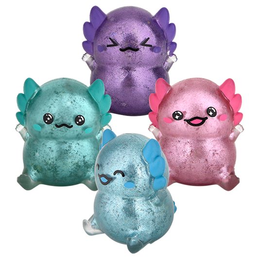 Glitter Axolotl Sugar Squishy