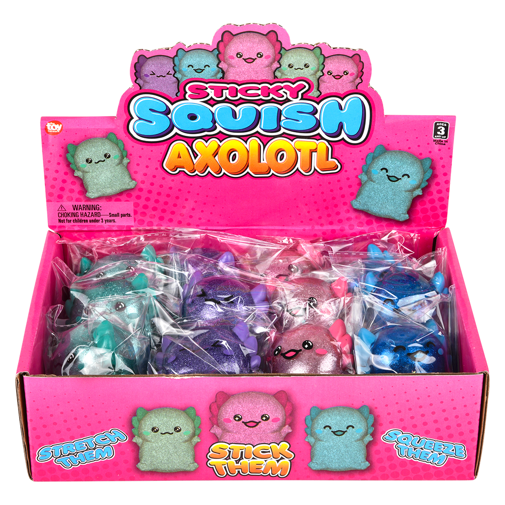 Glitter Axolotl Sugar Squishy
