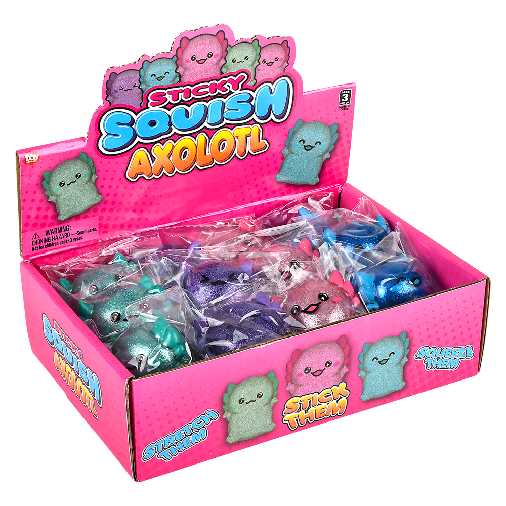 Glitter Axolotl Sugar Squishy