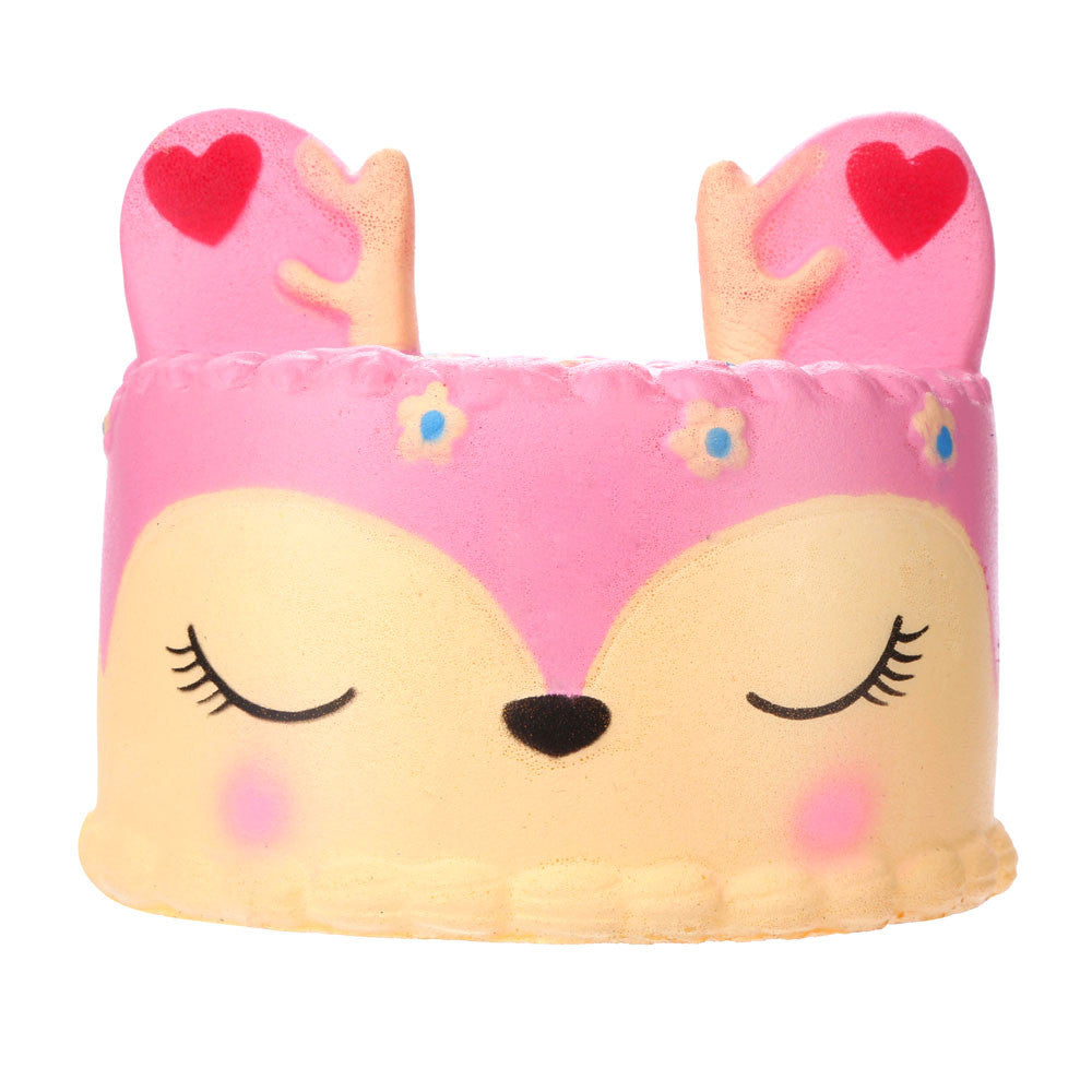 Pink Deer Cake Squishy