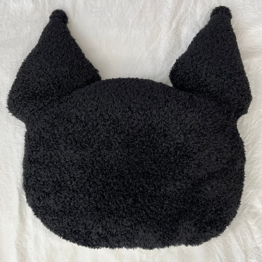 JUMBO Fluffy Skull Pillow Plush